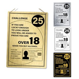 Pub ID Challenge 25 | Printed Metal Plaque/Sign Silver