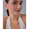 PAVOI 14K Gold Plated Paperclip Chain Link Necklace for Women