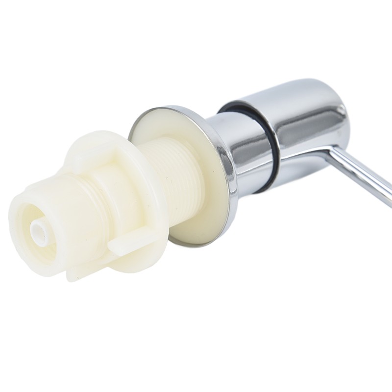 Sink Soap Dispenser Kit with Silicone Tube Stainless Steel Electroplating