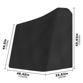 TOCCOOL Stationary Bike Cover Waterproof Outdoor - Waterproof Dustproof for Indoor/Outdoor Exercise Bikes, Upright Exercise Bike Cover Compatible with MERACH/YOSUDA(Black)