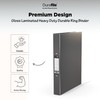 Durafile Ring Binder A4 File, Grey, Single File Folder Organiser,