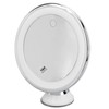 Suction Cup Makeup Mirror 10x with 3 Light Colors Battery