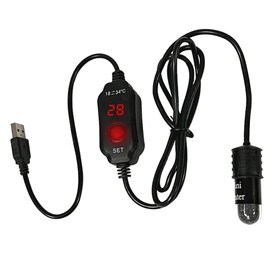 Mini Fish Tank Heater - 10W Aquarium Heater, 5V/2A USB Powered, with Digital Display Thermostat Temperature Adjustable for 1 to 5L Tanks