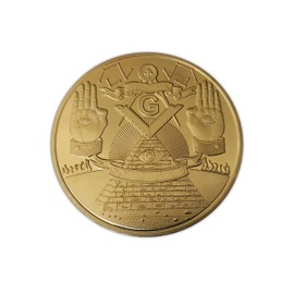 Eillwin Freemason Brotherhood Masonic Collectible & Commemorative New Big 50mm diameter Coin