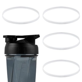 4pcs Gasket for HELIMIX 2.0 Vortex Blender Shaker Bottle 28oz, Silicone Sealing Ring Gaskets Seal Accessories Leak-Proof Water Bottle Lid O Ring Seal Part for Cup Lid BPA Free Replacement(White)