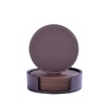 Coasters for Drinks, WAYIFON 8 PCS Premium PU Leather Coaster