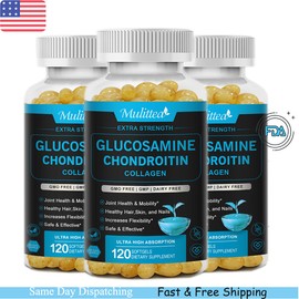 3x 120 Capsules Glucosamine Chondroitin Collegan & MSM Joint Health Supplement