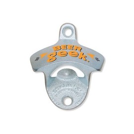 BEER GEEK Starr X Wall Mount Stationary Bottle Opener, Sturdy Metal Design, NEW