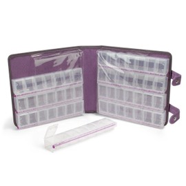 Craft Mates Lockables Ultrasuede Large Organizer Case, Purple