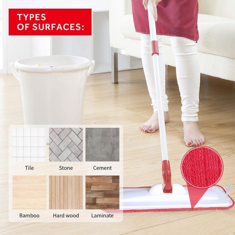 16.5 inch Mop Pads Refills, 3 Pack Microfiber Reusable Replacement