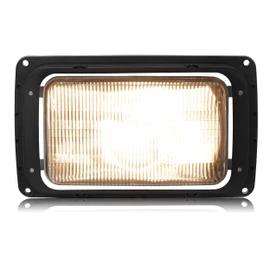 HECASA Headlight Compatible with 1990-2017 Mack CH613 SFA Hood Truck Replacement for 2M0516CM Headlamp Halogen W/Bulb Front Light Lamp Clear Lens 1 Pc