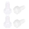 sourcing map Polypropylene Hose Nozzle Fitting Coupling 10 mm Barb