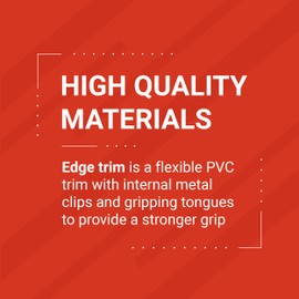 TRIM-LOK Edge Trim - Fits 1/16inch Edge, 7/16inch Leg Length, 25' Length, Black, Pebble Texture - Flexible PVC Edge Protector for Sharp/Rough Surfaces, Easy to Install