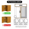 Asidrama 2 Pack Half Overlay Soft Close Cabinet Hinges，Silent Hydraulic
