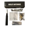 VMS RACING SILVER AND BLACK BULLET ANTENNA FOR SILVERADO AVALANCHE