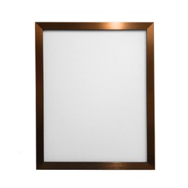 FRAMES BY POST 0.75 Inch Bronze Picture Photo Frame 8 x 8 Inch Plastic Glass