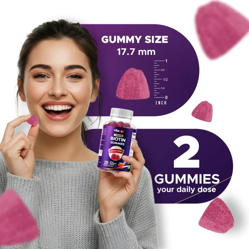 Gomitas Biotina 10,000 Mcg - Vitabod