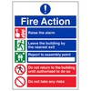 V Safety 5 Point Fire Action Notice/Do Not Take Risks