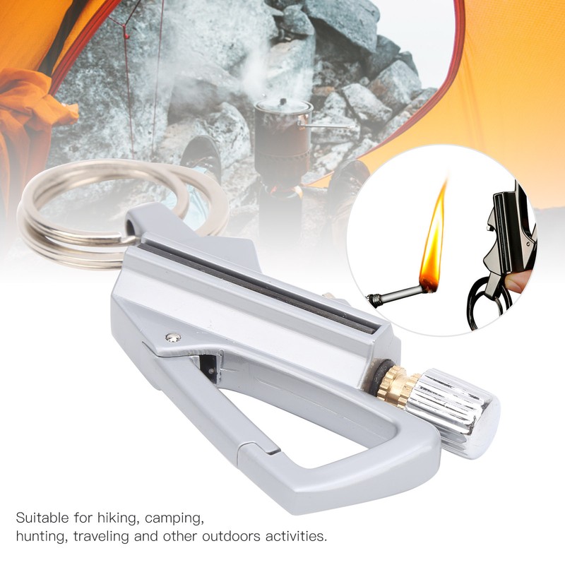 Kerosene Lighters Flint Metal Match Waterproof Keychain Outdoor Emergency Survival