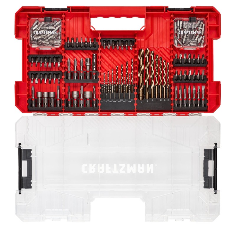 CRAFTSMAN 140 Pc Impact Driver Bit Set, Steel, Black Oxide