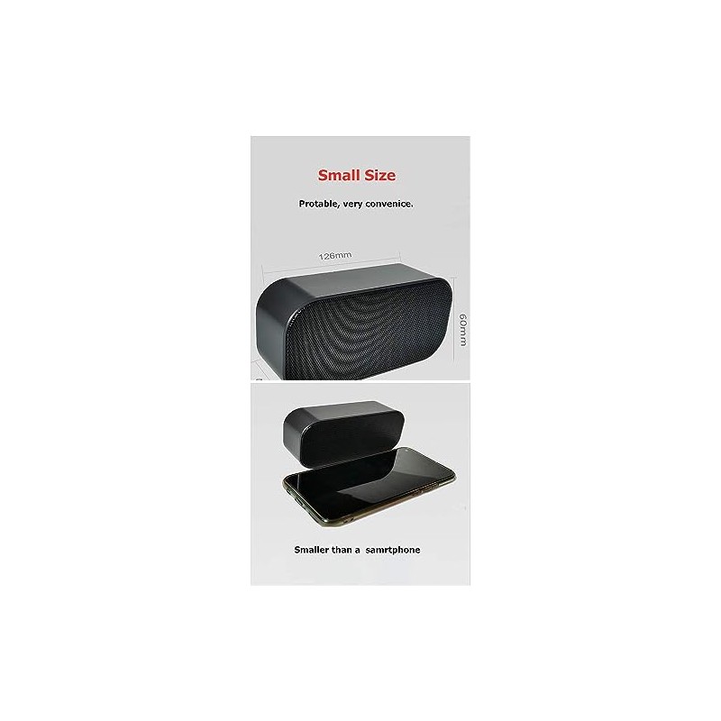 AUELEK Mini USB Computer Speaker Stereo Sound for Desktop, Laptop,