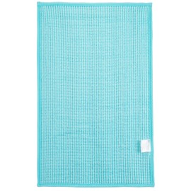 Brandsseller Modern Chenille Bath Mat Shower Mat Shaggy Style (50 x 80 cm, Aqua)