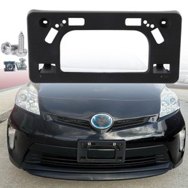 FASTCHE Front License Plate Frame Compatible with 2012 2013 2014 2015 Toyota Prius/Prius Plug-in Front Bumper License Plate Holder Mounting Bracket Replace # 5211447130 TO1068120