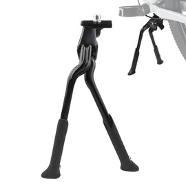 ADOFUN Bicycle Kickstand, Bicycle Center Stand, Double Leg Stand, Aluminum Alloy, Adjustable Length, Center Mount, Double Legs, Folding Bicycle, Road Bike, Mountain Bike, Easy to Install, Kickstand