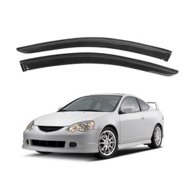 KPY Window Visor Compatible with Acura RSX 2002-2006, 2PC Rain Guard Side Window Vent Deflectors Tape-On Style, 2002 2003 2004 2005 2006