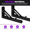Swpeet 2 Pack 8" Folding Shelf Bracket, Heavy Duty DIY