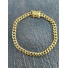 Harlembling 6mm Men's Cuban Miami Link Bracelet Real 18k Gold