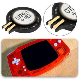 ECSiNG 2 Pack Black Replacement Internal Speaker 2.3 x 0.4 cm Loud Sound Compatible with Gameboy Advance SP GBA-SP GBA SP GBA SP