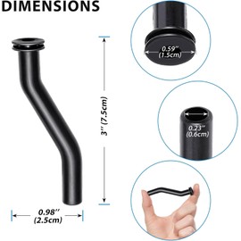 596163 vacuum hose for kawasaki fh721v engine, Compatible with Briggs & Stratton and John Deere vacuum hose D125 D130 D140 D160 D170, Lawn Mower Tractor Replaces 593998 797408（2 pcs）