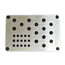 kashaipu Mini Metal Car Truck Floor Mat Carpet Heel Pad Plate Rest Footrest Foot Pedal Kit