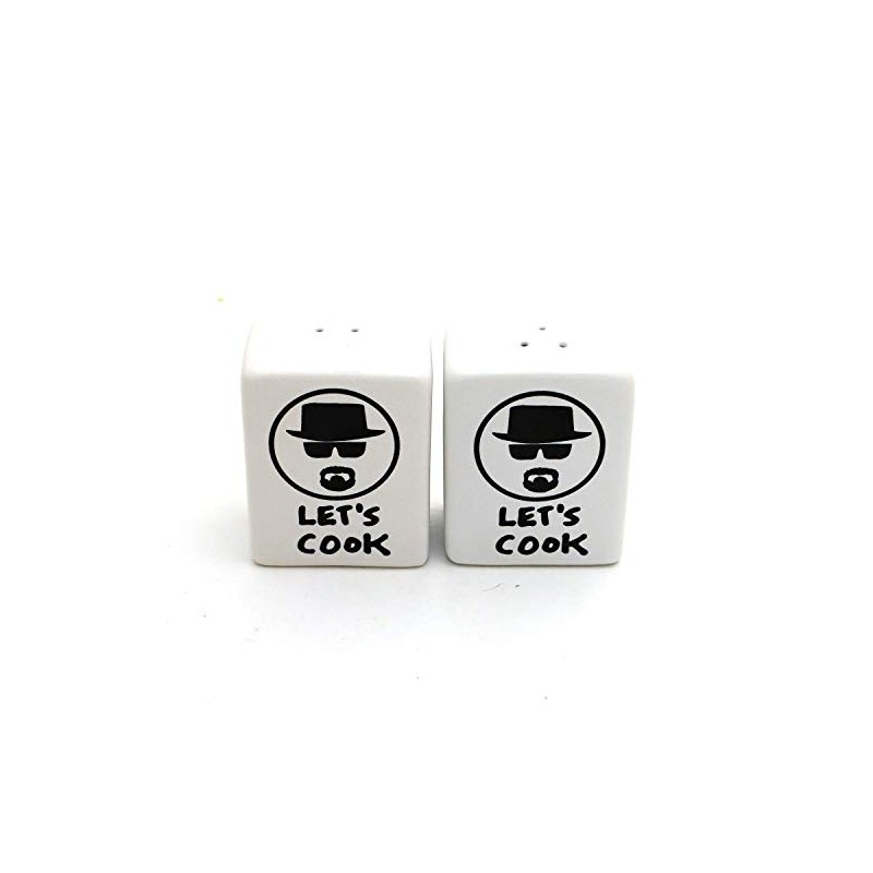 Let's Cook Breaking Bad Parody Salt and Pepper Shaker Set