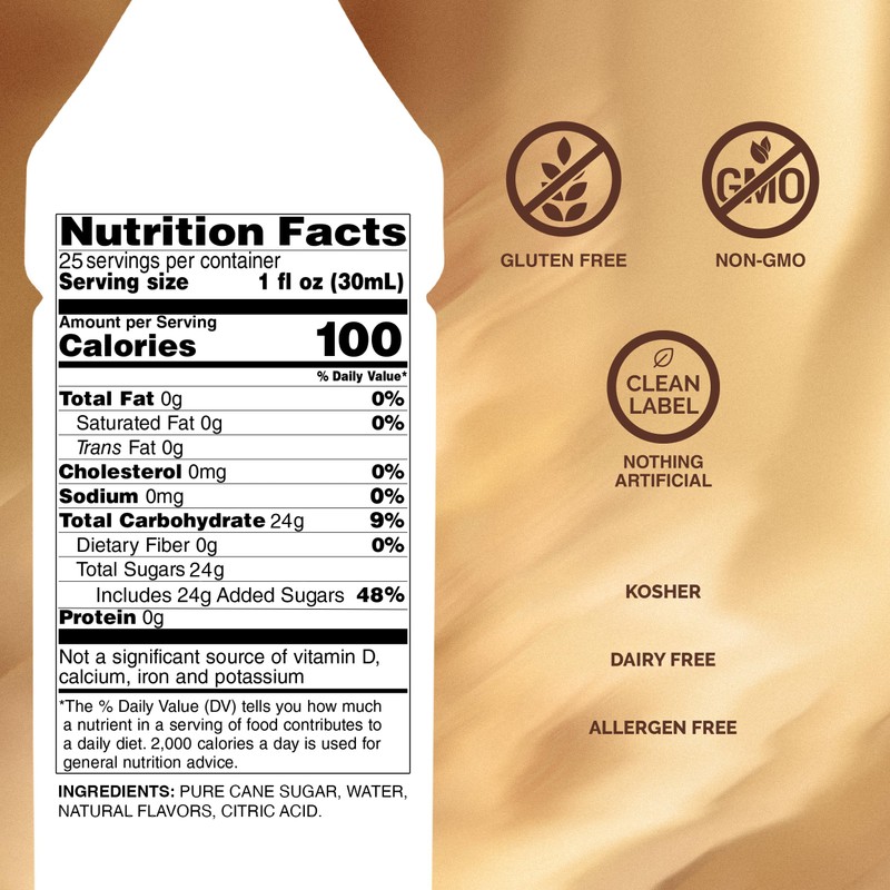 Monin - Cinnamon Bun Syrup | Premium Syrup for Cocktails,