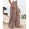 Angerella Women Palazzo Pants with Pockets Summer Boho Wide Leg