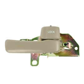 TRQ Rear Right Interior Door Handle Beige Passenger Side Compatible with 1992-1996 Toyota Camry