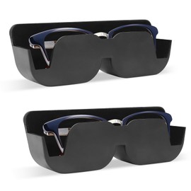 AOROPS Auto Brillenablage, 2 Stück Brillenetui Auto Sonnenbrillen 165 mm x 55 mm x 35 mm, Aufbewahrung Halterung Selbstklebend mit Filzpolsterung für Brillen im Auto Brillenetui Ablagebox