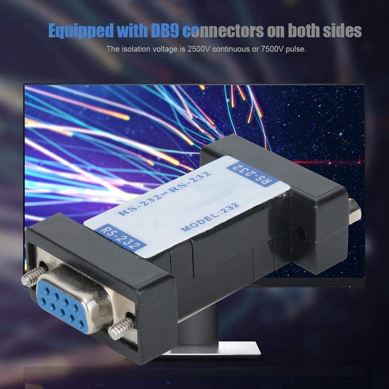 RS232 to RS232 Serial Ports Optical Isolator DB9 RS232 Isolated