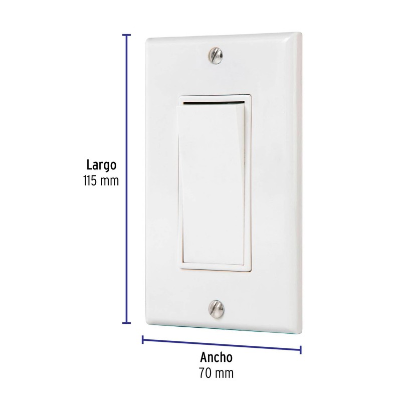 Volteck PA-APSE-ECLP Placa armada con interruptor escalera Classic, pack of/paquete