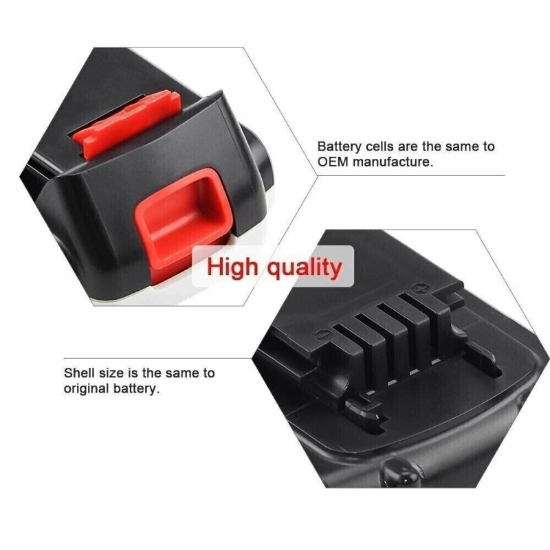 BLACK+DECKER 2Pack LithiumBattery replace for Black and Decker 20 Volt
