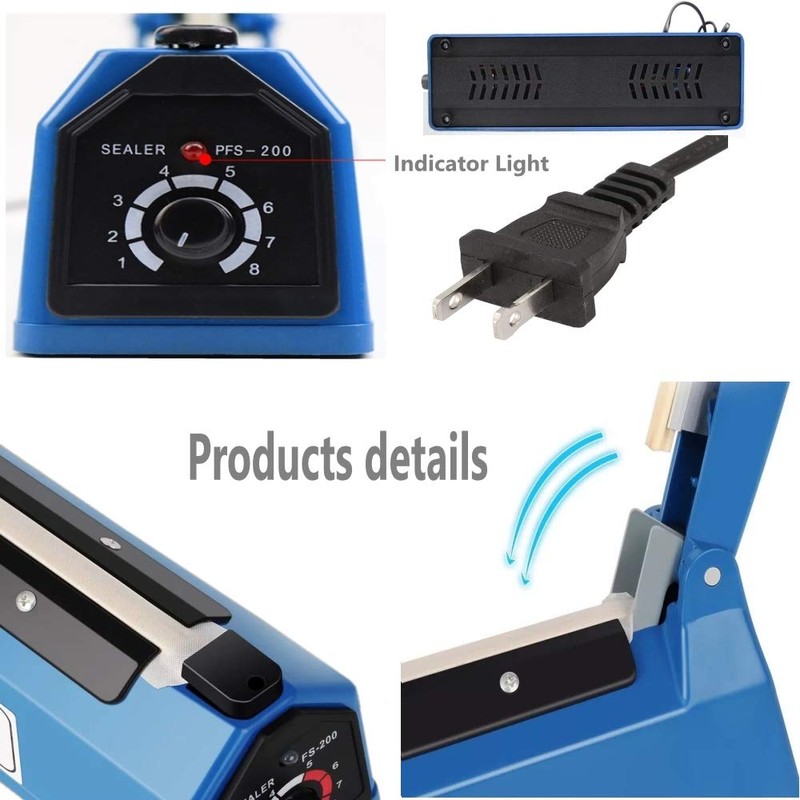 Impulse Heat Sealer Manual Bags Sealer Heat Sealing Machine 12