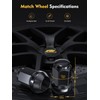 MIKKUPPA 1/2-20 Black Lug Nuts - Replacement for Aftermarket EZGO
