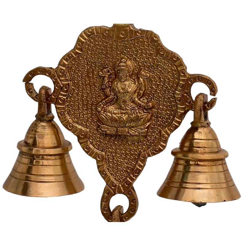 Purpledip Campana Ganesha Lakshmi para colgar en la pared (10767)
