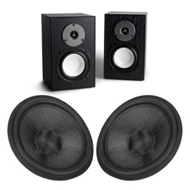 8 Inches Paper Speaker Cone, Subwoofer Cones Drum Paper Speaker Woofer Paper Cone 1.4 Inches Inner Diameter for 8 Inch Speaker