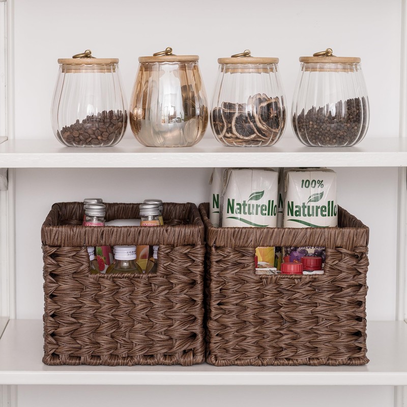 GRANNY SAYS Wicker Storage Baskets for Shelves, Wicker Baskets for