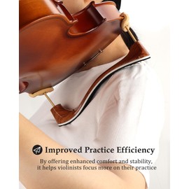 LMS Universal Extra Long Fork for Violin Shoulder Rest 4/4 3/4 Full Size, Replacement for Violin Viola Fiddle Shoulder Rest Extra-Long Feet, 1.5 inch (Khaki)