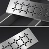 Hxszk Floral Design Brushed Stainless Steel Shower Shelf for 12"