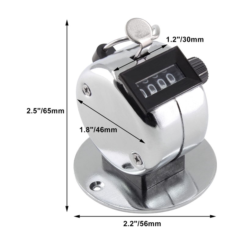 Jiozermi 2 Pack Desk Tally Counter, 4 Digit Number Counter